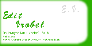 edit vrobel business card